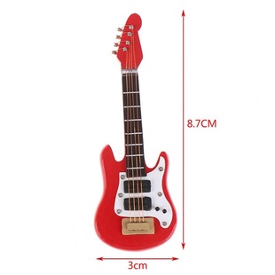 1:12 doll house dollhouse mini musical instrument model miniature art props pocket electric guitar small bass