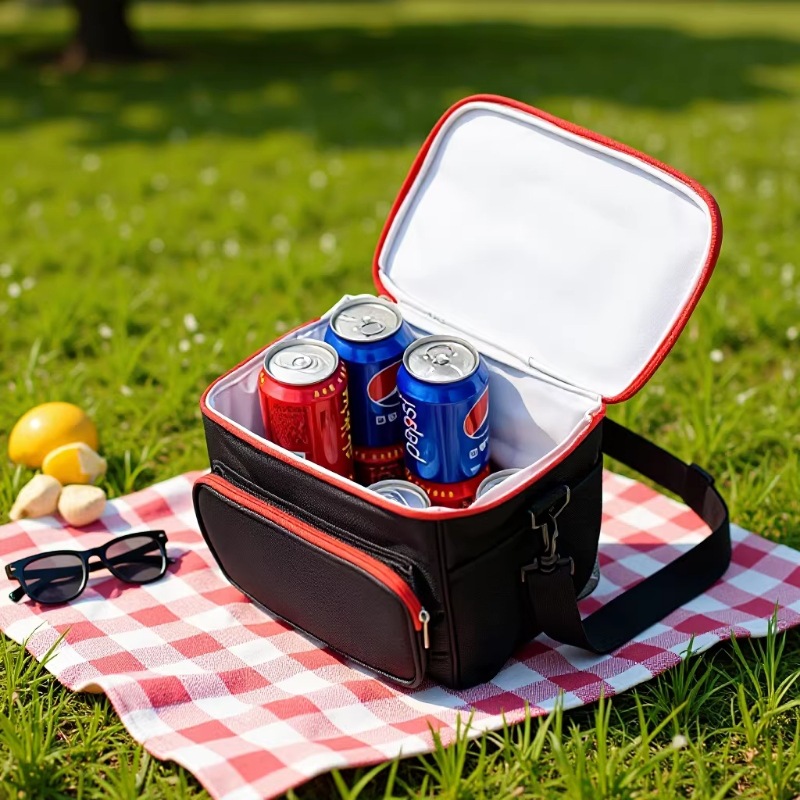 Bolsa de hombro portátil de gran capacidad, transfronteriza, hecha de tela Oxford gruesa, bolsa térmica para el almuerzo para estudiantes, bolsa de picnic para exteriores