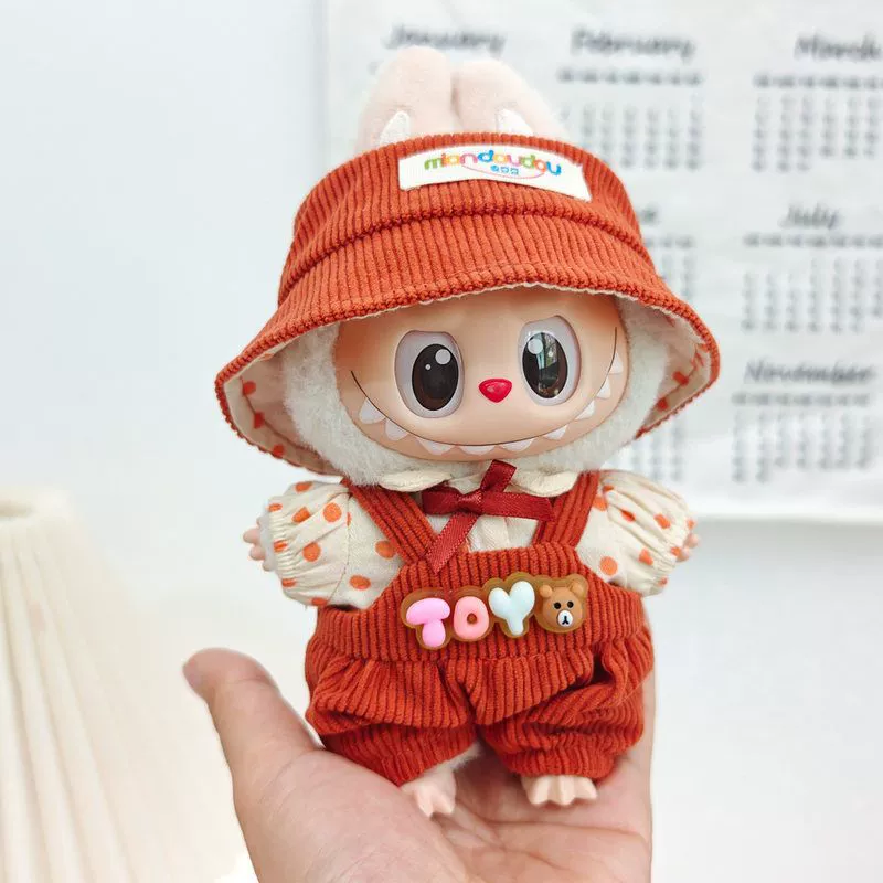 Аксессуар из велюра, комбинезон, шляпа, детская одежда, 17 см