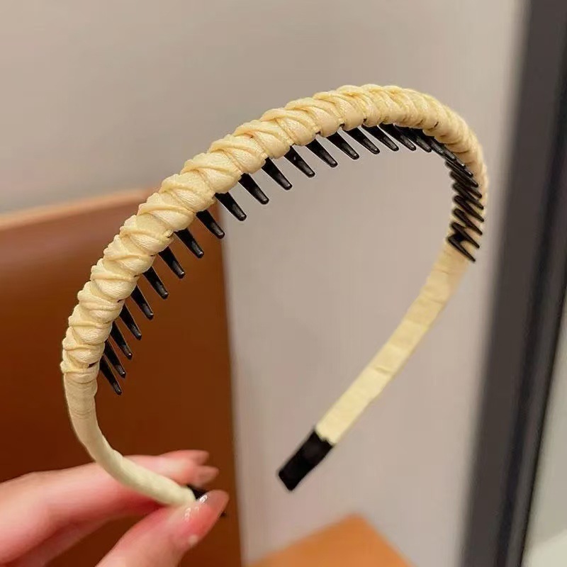 女の子の赤ちゃん用ヘアアクセサリー、髪を傷めないヘアバンド、歯付きヘアピン、小さな女の子用カートゥーンヘアバンド|undefined