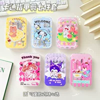 Новый мультфильм 7-Piece кусачки для ногтей костюм милая девушка мультфильм анти-всплеск портативный ногтей красоты оптом
