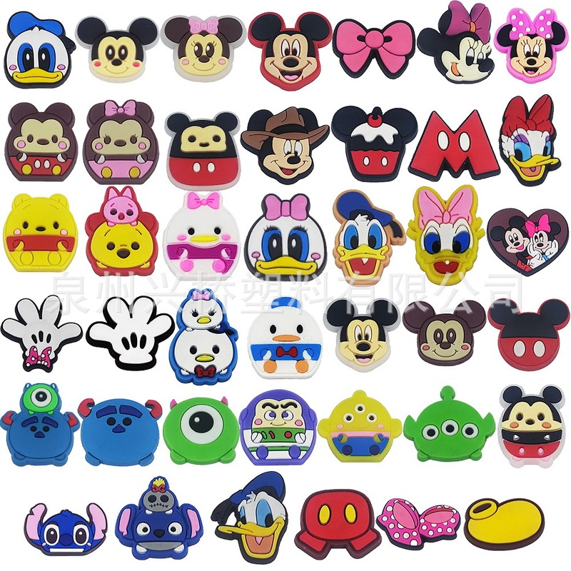 mickey series hole shoes diy accessories decoration croc shoes flower accessories accessories shoes decoration accessories mickey