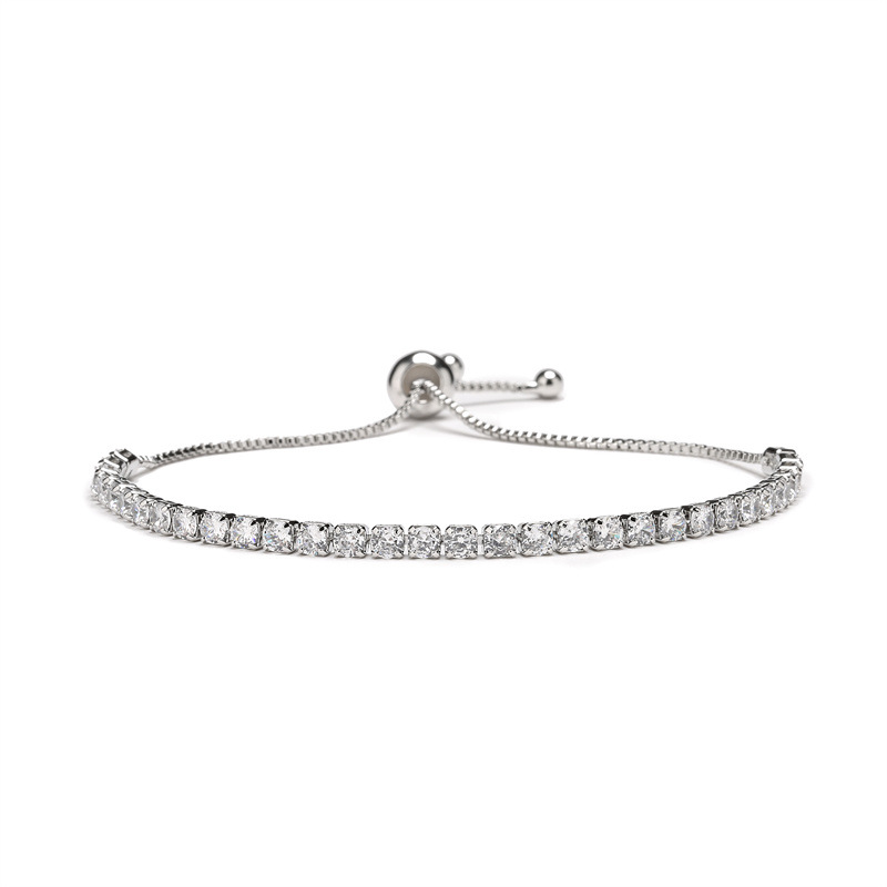 Lady Geometric Copper Zircon Bracelets 1 Piece