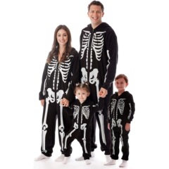2022国境を越えた欧米の女装アマゾンハロウィーン親子セットプリント家庭服パジャマセット