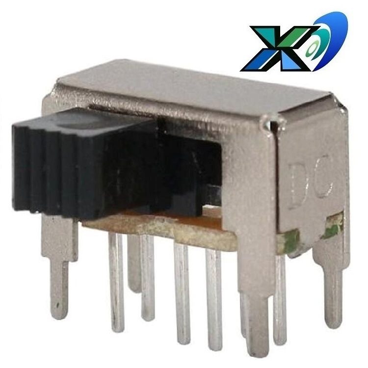 SK 23D-XB 3档拨动开关直脚 3段拨码开关 2P3T 电器拨动开关 厂家