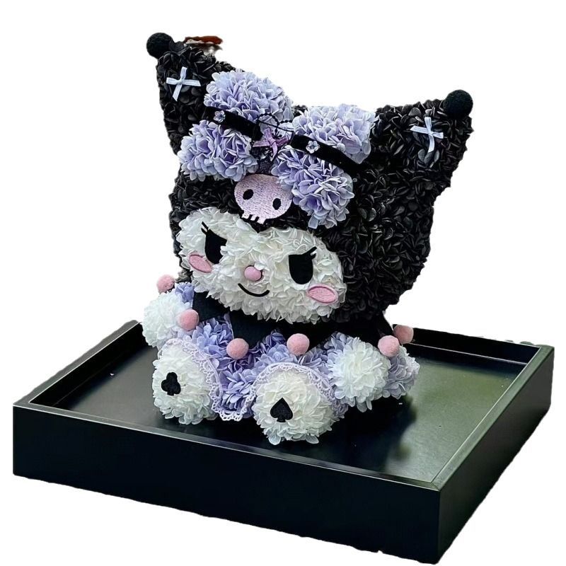 バレンタインデー永生花クロミかわいいアクリル真花置物七夕は彼女の誕生日プレゼント卸売りをします。|undefined