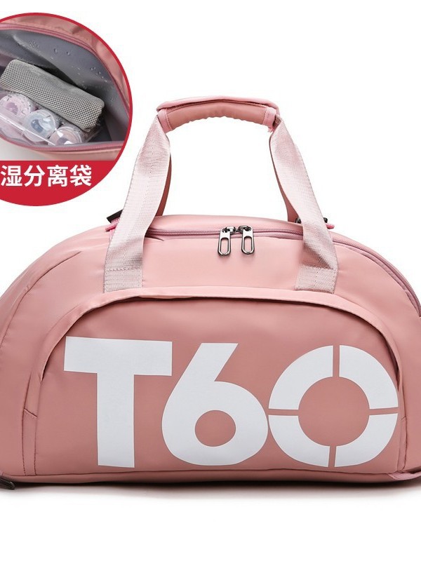 Bolsa de viaje deportiva con separación entre seco y húmedo, bolsa de yoga y fitness, bolsa de equipaje con logo personalizado para piscina con compartimento independiente para zapatos.