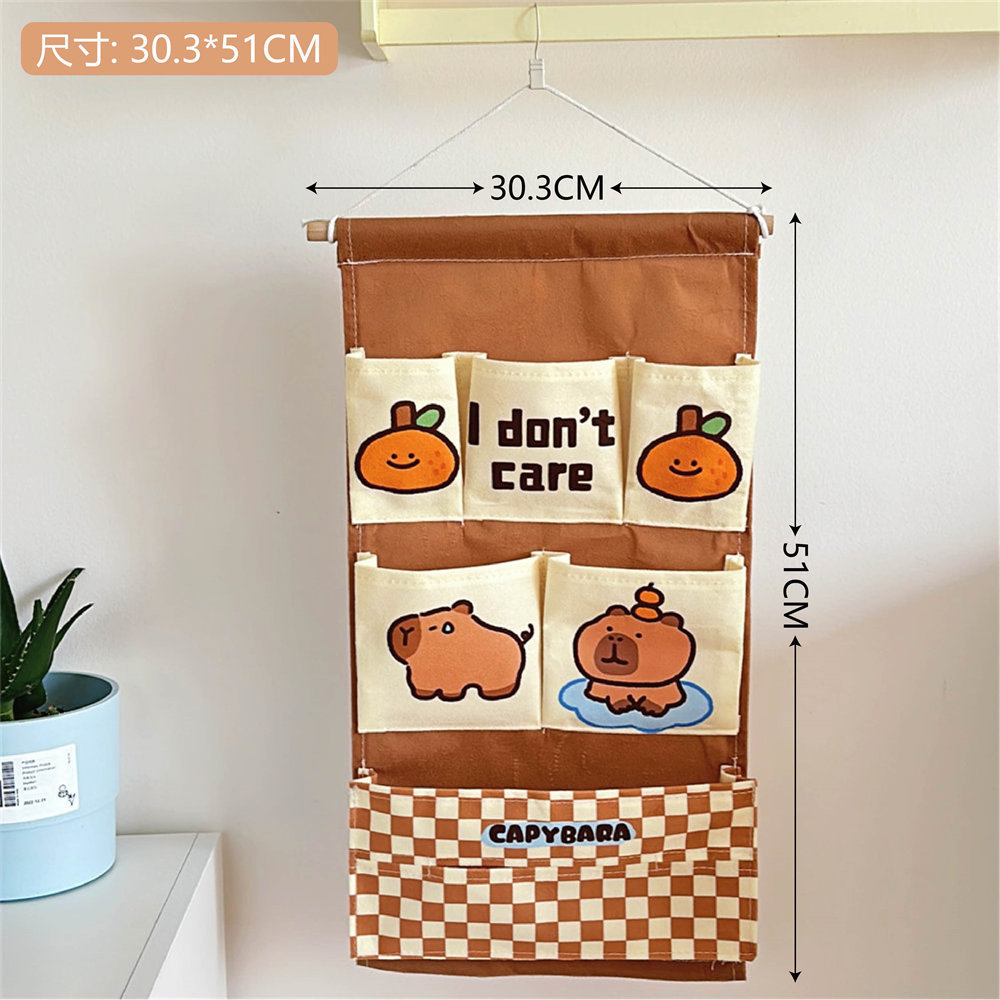 Tengyi bolsa colgante de tela dormitorio creativo bolsa de almacenamiento montada en la pared detrás de la puerta gabinete colgando bolsa de almacenamiento de bolsa montada en la pared