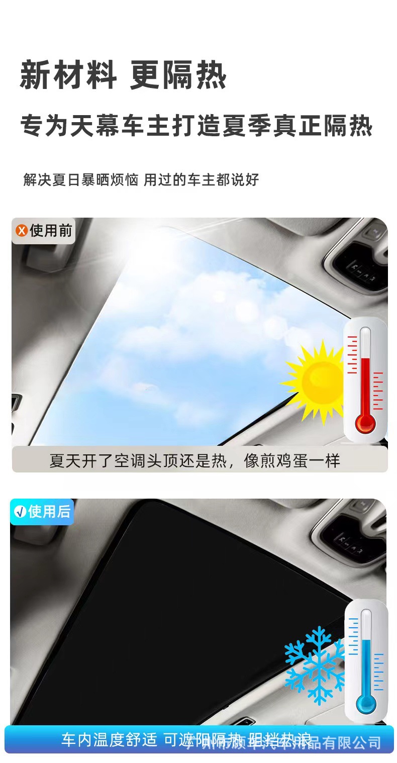 Suitable for Volvo C40 Car-Specific Sunshade Canopy, Sunroof Sunshade, Sun Protection and Heat Insulation, Special Car Accessories