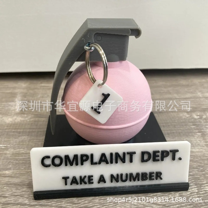 跨境新品Funny Complaint Dept Grenade Figure 有趣的手榴弹模型|undefined