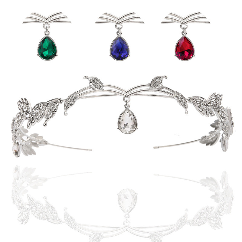 Amazon Bridal Headwear Eyebrow Pendant Rhinestone Wedding Headwear Alloy Rhinestone Headband Crown Bridal Crystal Jewelry