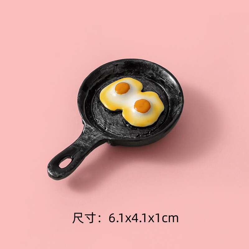 大卡食游diy冷蔵庫貼り部品樹脂シミュレーショングルメタルト油条創意玩具ままごと部品|undefined