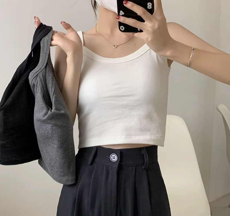 Футболка, нижнее белье, топ с чашечками для отдыха, удобный топ-труба, топ-бра