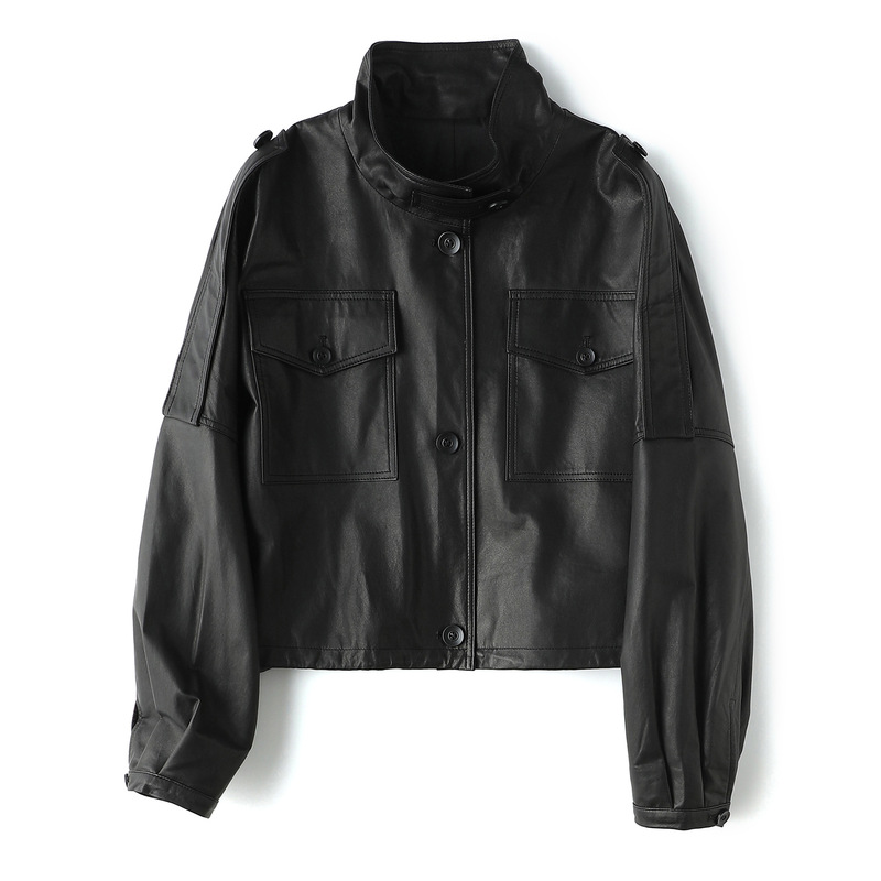 [Sheepskin Jacket] Lightweight and Soft Genuine Leather Jacket, Loose Shoulder-Cut Casual Jacket for Women, 2026 New Style