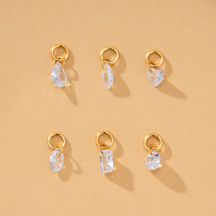 S925���y�ٴ������ʯС���� diy���u���h��Ȧ�������朒���Ʒ
