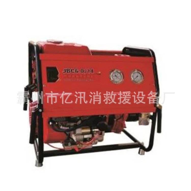 手抬式机动消防泵组JBC6.0/14森林灭火接力水泵四冲程高压自吸泵