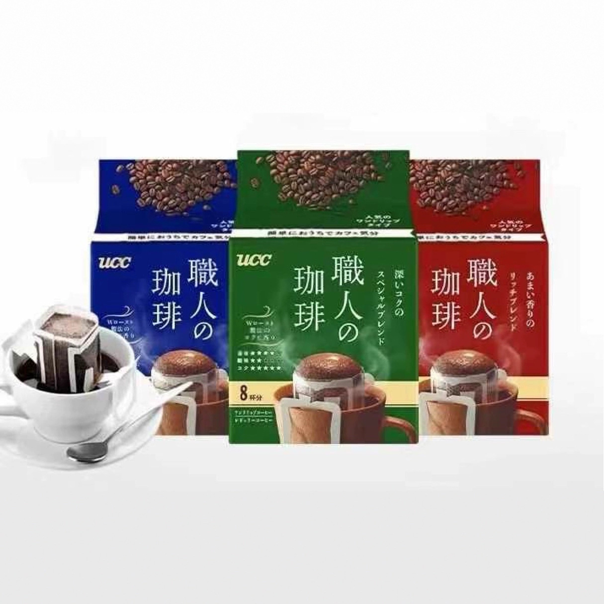 UCC挂耳咖啡 职人滤挂式美式无蔗糖手冲黑咖啡提神醒脑苦咖啡8p