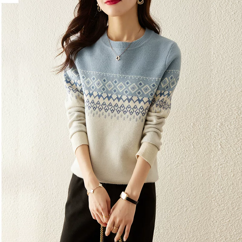 Fresh winter base body-friendly knitted sweater, oversize