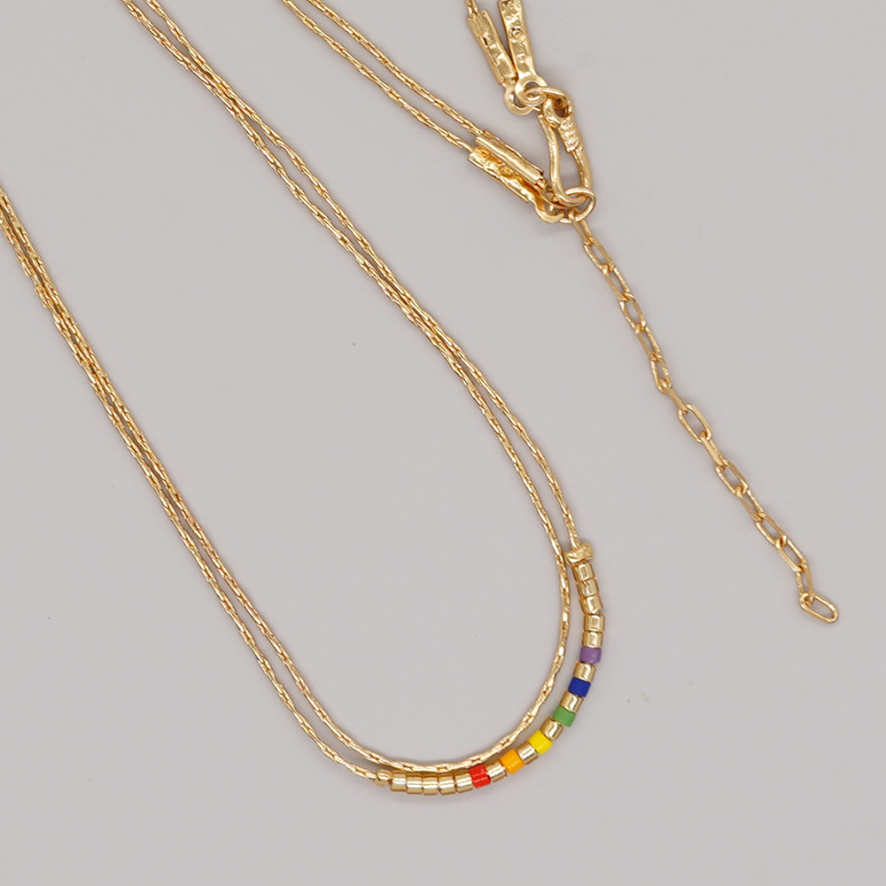 1 Piece Fashion Geometric Mixed materials Handmade Womenu0027S Layered Necklaces