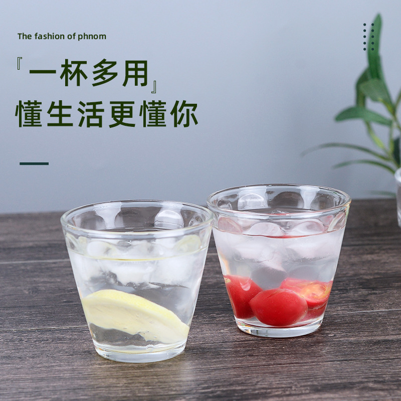 Venta al por mayor productos de Vidrio colorido gota de lluvia taza conjunto regalo del hogar actividad taza de té reunión de negocios taza de vidrio