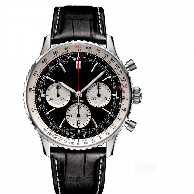 2023 Foreign Trade Cross-Border New Men's Business Quartz 6-Pin Full-Function Belt Watch Manufacturer's Supply Can Be One Piece