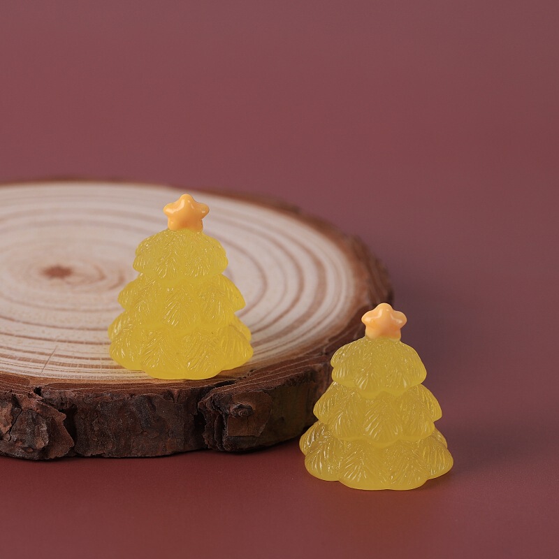 発光立体クリスマスツリー装飾品 diy 樹脂装飾品キーホルダーペンダント手作り材料クロスボーダーサプライ|undefined