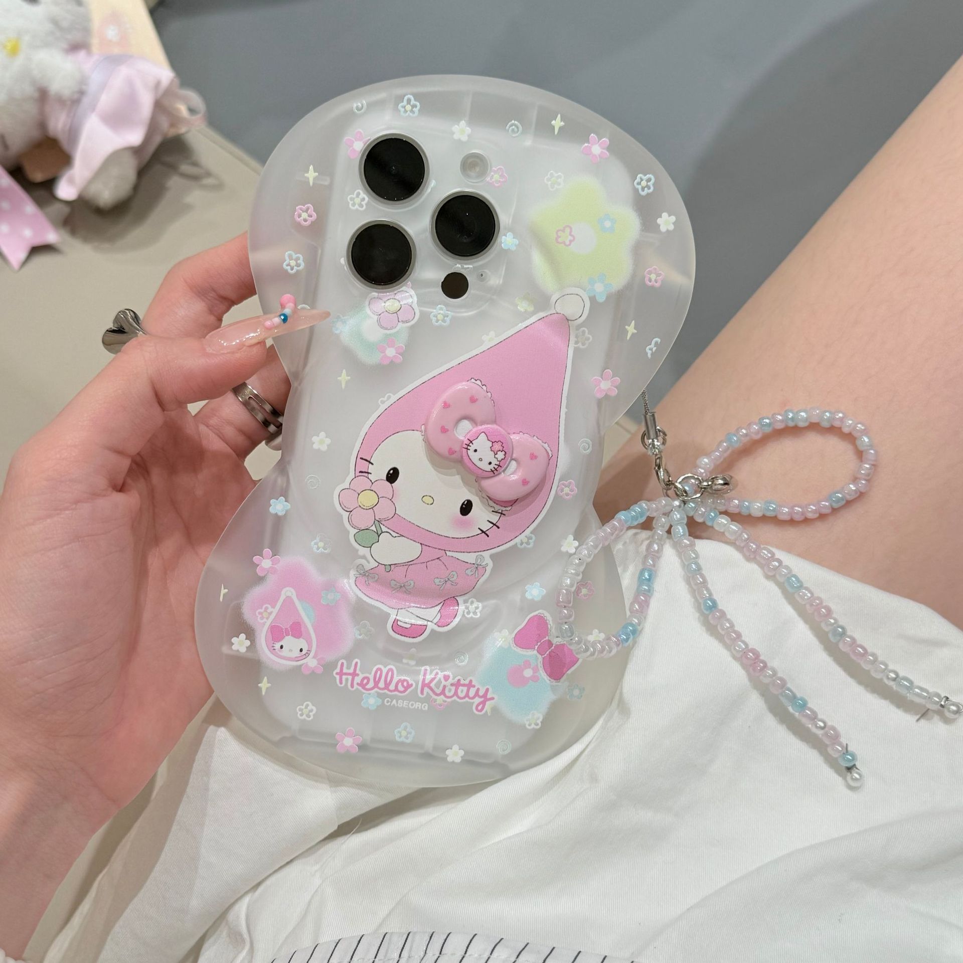 Bow Shape Cute Kt Cat Stereo Suitable for Iphone16Promax Apple 15 Mobile Phone Case 14 New Style 13