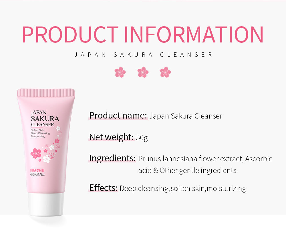 Sakura Facial Cleanser Image 6