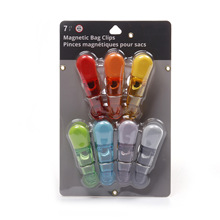 多规格收纳夹子厂家供应磁性封口夹彩色塑料小夹子批发