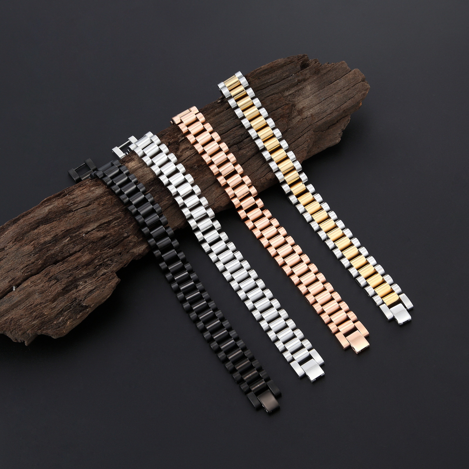 60g Weight Bracelets Classification 1 Piece Quantity Street Occasion Titanium Steel Material Geometric Pattern Men's Gender Plating Design Hip-Hop Style Hip-Hop Geometric Titanium Steel Plating Men's Bracelets Men's Chain Bracelets 无