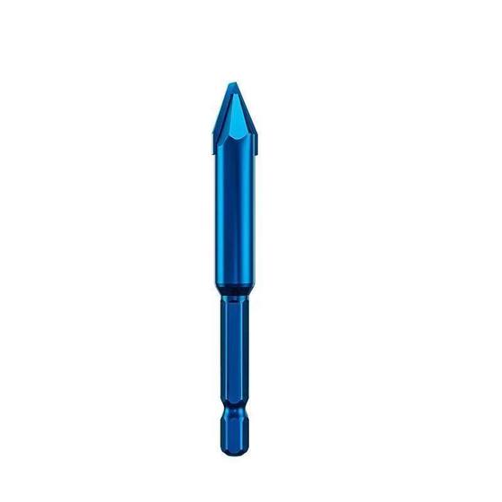 Wholesale skewed head eccentric drill stone ceramic tile glass hole opener hexagonal handle dry drilling drill glass drill