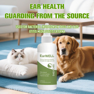 Cross-Border Ear Cleaner for Cats and Dogs, Universal Ear Mite Removal, Earwax and Odor Removal, Gentle Care, Pet Cleaning Wholesale