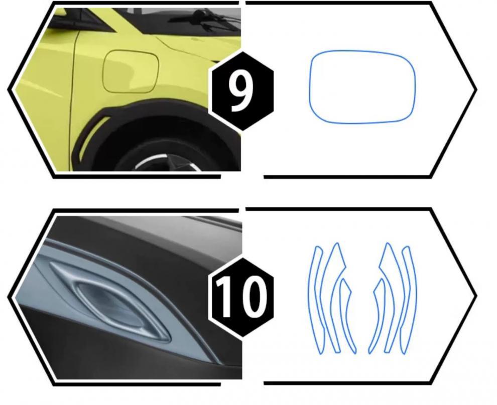 Suitable for 23-25 Byd Seagull Interior Protective Film Central Control Instrument Navigation Screen Gear Car Modification t