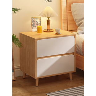Bedside Table Small Simple Modern Simple Small Cabinet Bedside Storage Cabinet for Rental Room Bedside Storage Rack for Bedroom