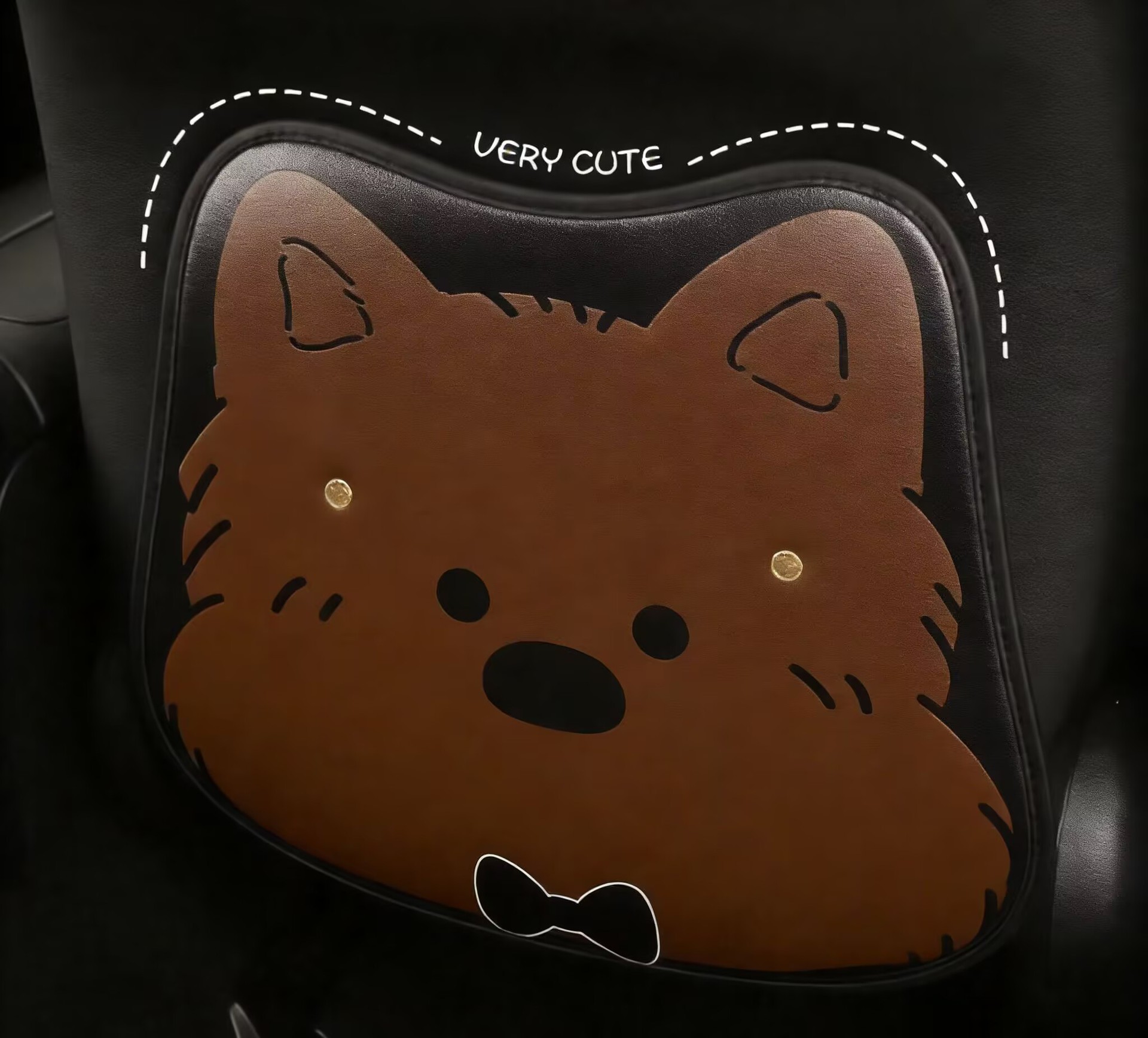 Car Anti-Kick Pad West Highland Cartoon Cute Ladies and Children Anti-Kick Pad Seat Back Anti-Stain Pad Rear Seat Pad