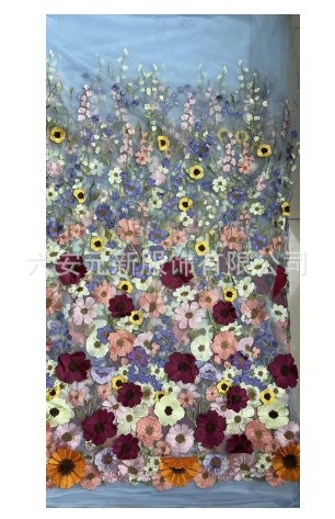 2023 nuevo europeo y americano transfronterizo Amazon colorido pastoral vestido de bola flor noche floral Correa fiesta