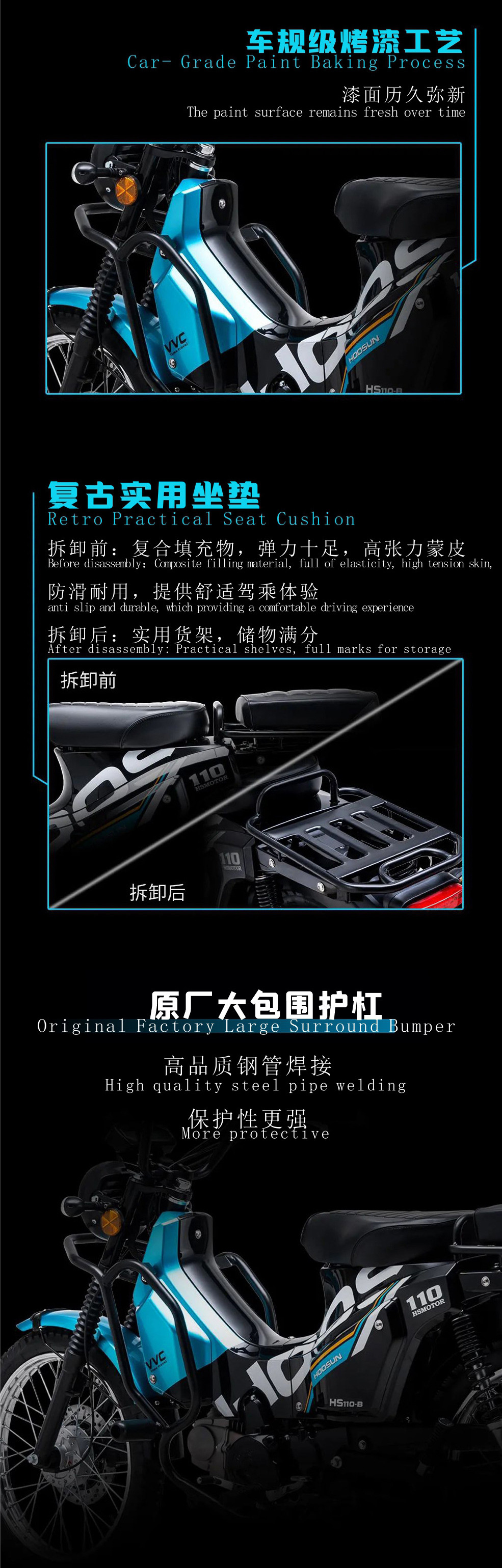 Premium Small-Displacement Leisure Sports Motorcycle, Cross-Country Motorcycle, Personalized Underbone Motorcycle