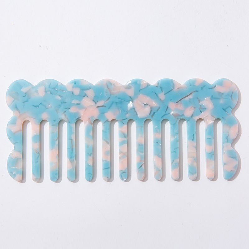 Xingyi celebridad de Internet Corea del Sur ins Placa de acetato anti-estática peine onda linda chica portátil peine del pelo