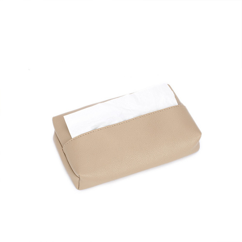 Wholesale creative leather tissue box Nordic style home living room light luxury tissue box bedroom high-end paper tissue box