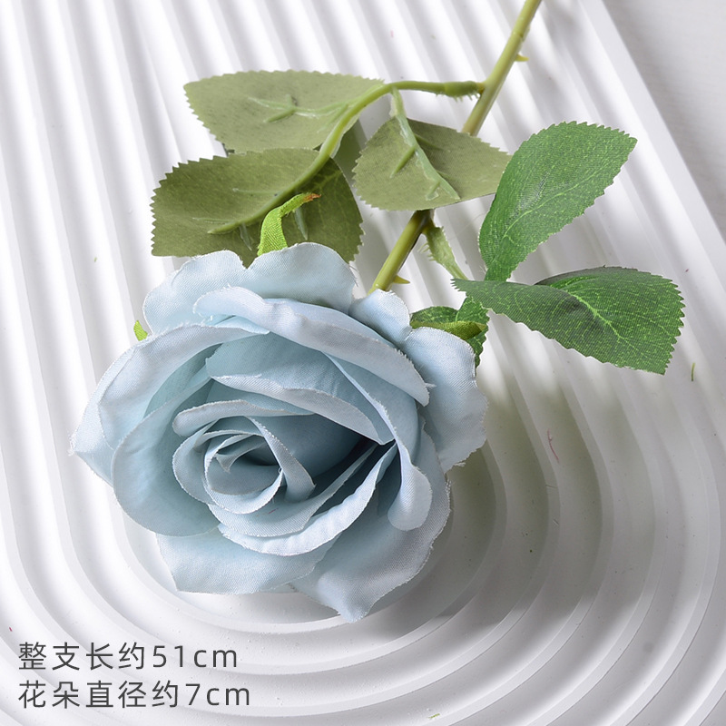 珍珠玫雾霾蓝（绢布版）