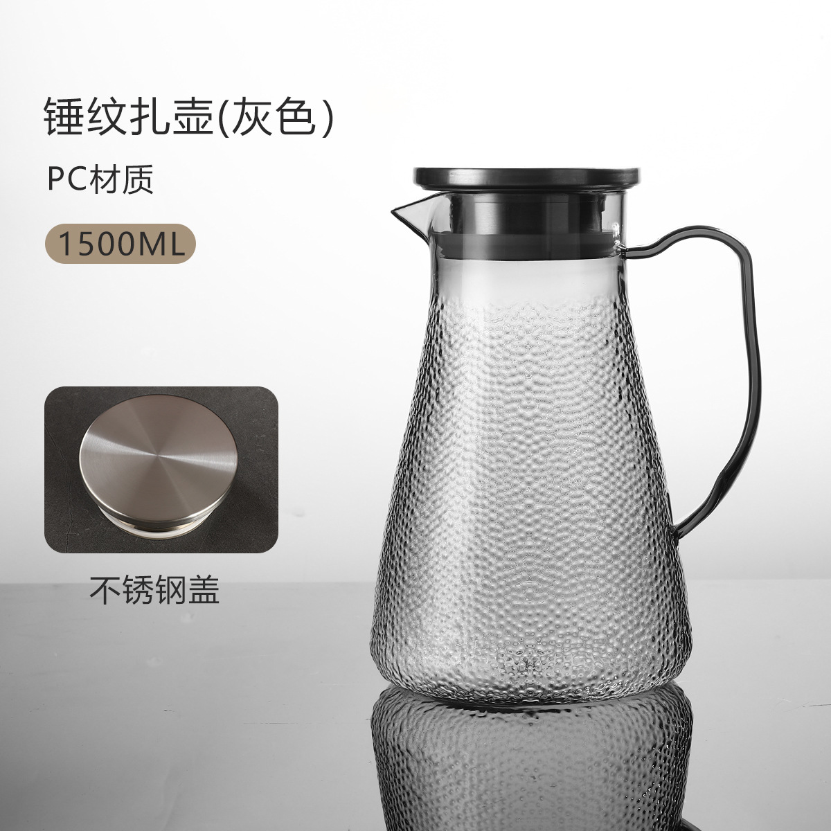 PC acrílico hervidor de agua fría restaurante resistente al calor a prueba de caídas bebida jar de jugo de plástico de alto valor acrílico hervidor de agua fría