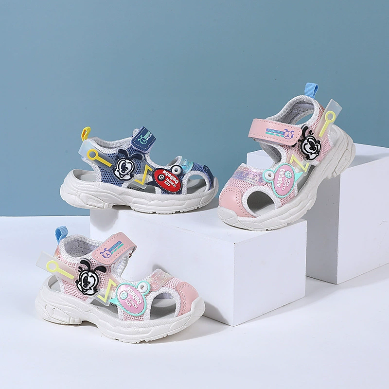 Ручка летняя детская пляжная обувь новая функциональная обувь для девочек детские сандалии для мальчиков с мягкой подошвой Baotou От 1 до 3 лет 0