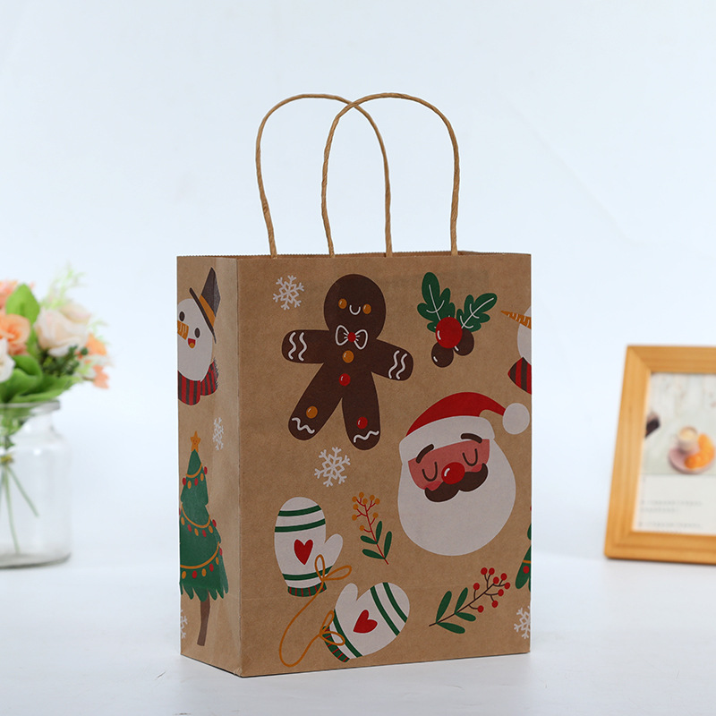 メーカー現物クラフト紙袋クリスマス手提げギフト袋服装ショッピング包装袋カスタム卸売り|undefined