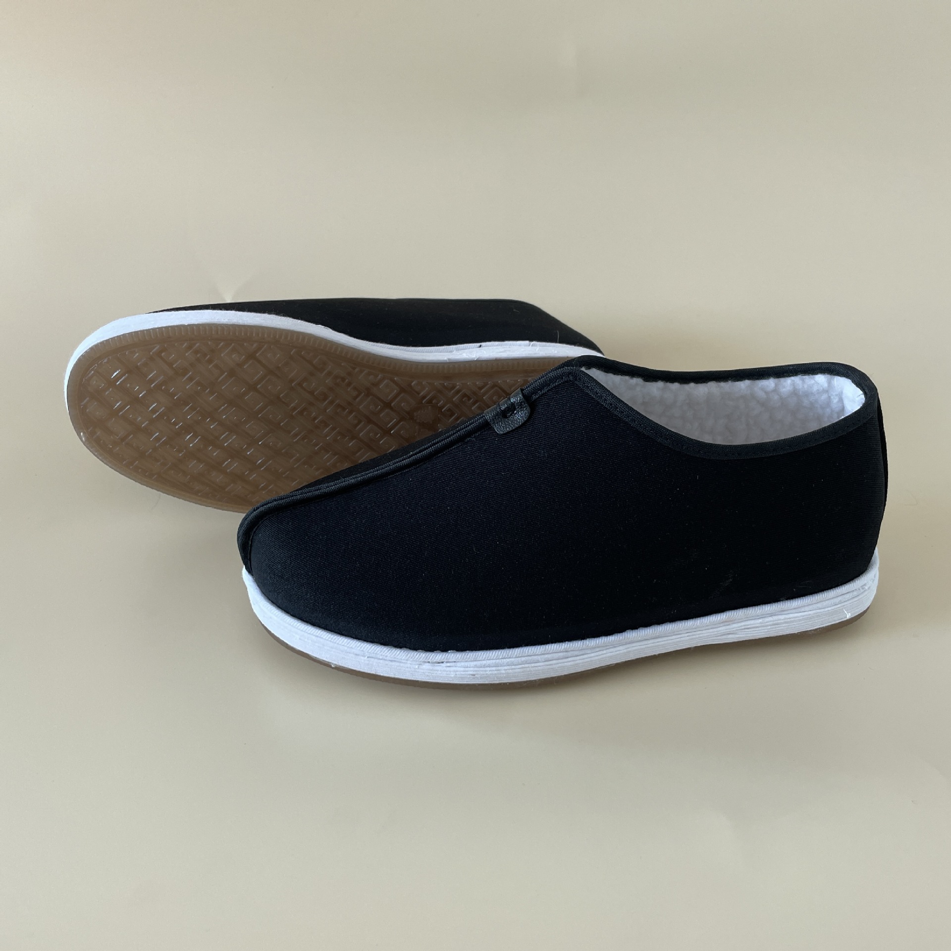 老北京布鞋男秋冬加绒加厚防滑软底中老年棉鞋男士休闲工作棉布鞋