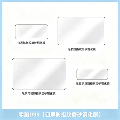 the center console, rear air conditioning, and | Car interior film - lingpao-d99four-screen-anti-fingerprint-matte-tempered-film