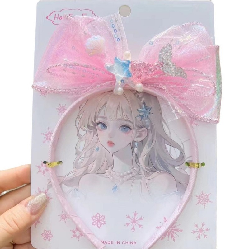 子供のギフト猫耳ヘッドバンドプリンセスエルザクラウンリボン三つ編みヘッドバックルスクールショーパフォーマンスヘアアクセサリー|undefined