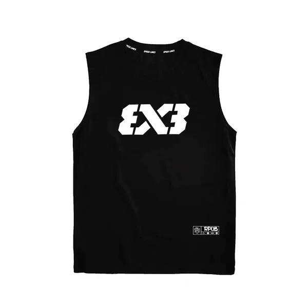 3V3 American Basketball Vest Men's Summer Loose Breathable Quick-Drying Running Fitness Training Clothing Vest Sleeveless Trendy