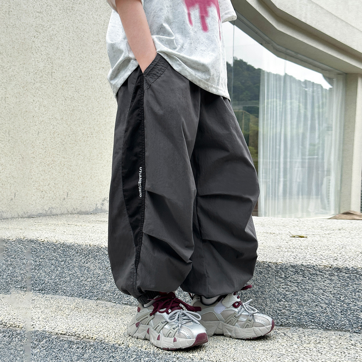 Summer New Children's Cool Quick-Dry Sports Pants Boys' Thin Summer Outdoor Mosquito-Proof Pants for Older Children