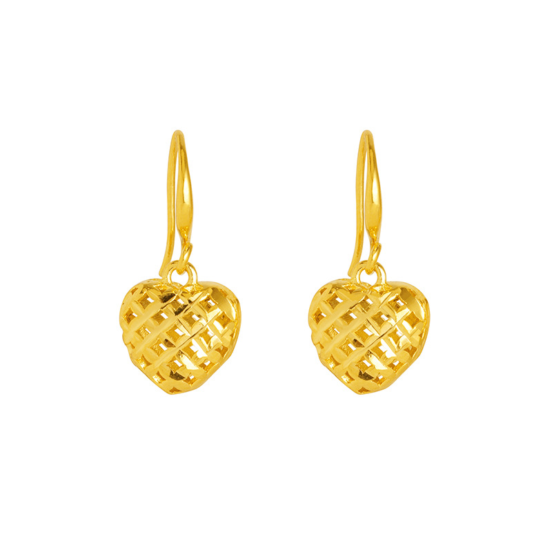 Vietnam oro amor oído gancho tejido hembra melocotón corazón gotas para los oídos hueco de aleación de cobre retro todo fósforo Pequeño Libro Rojo mismo caliente