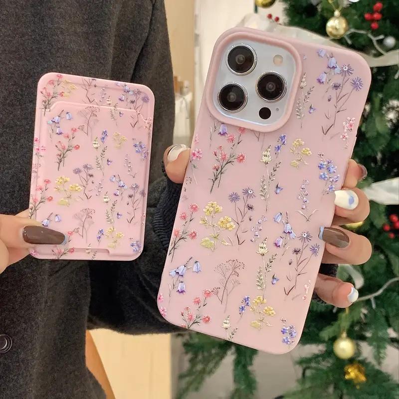 Z 3211 2025 New Temu Cross-Border Export Dropshipping with Card Holder Mobile Phone Case 1 Set of Decoration